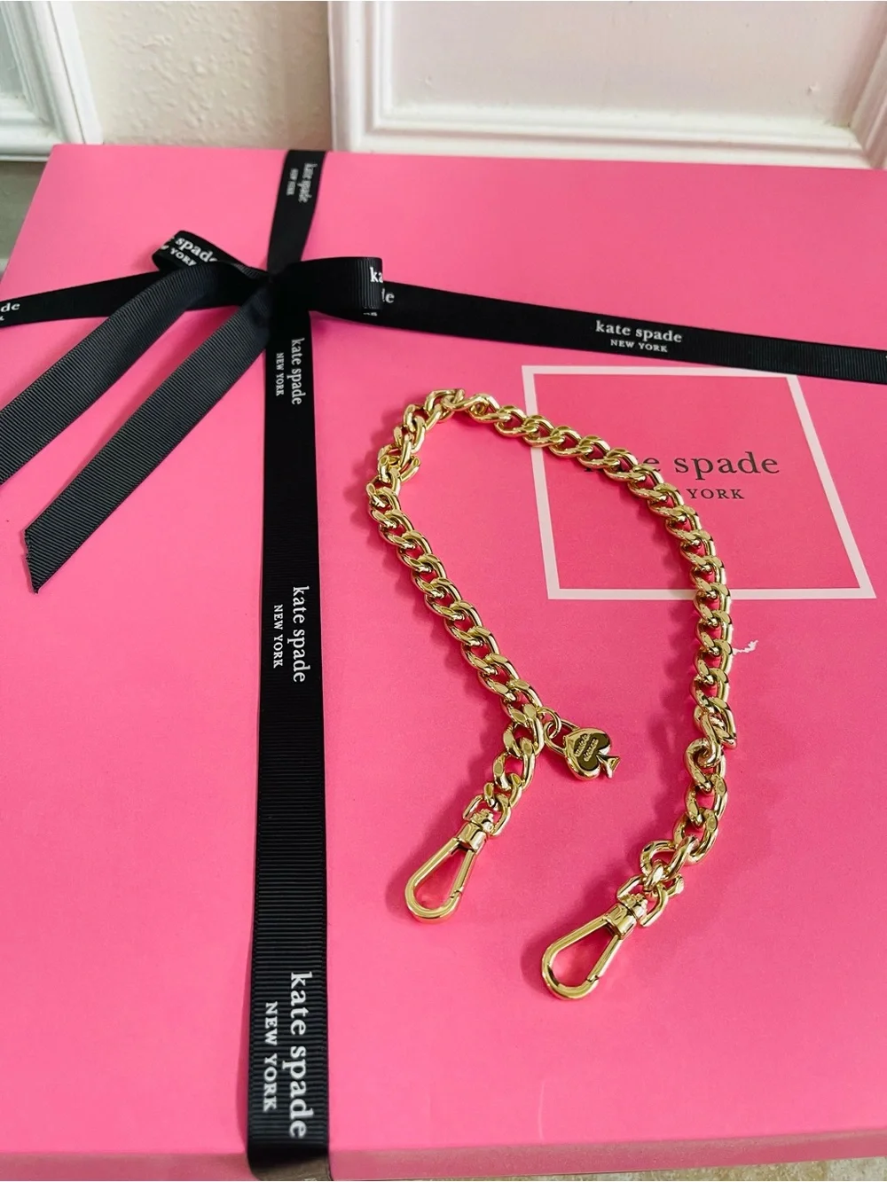 Kate Spade New York Shoulder Bag Gold Chain Strap